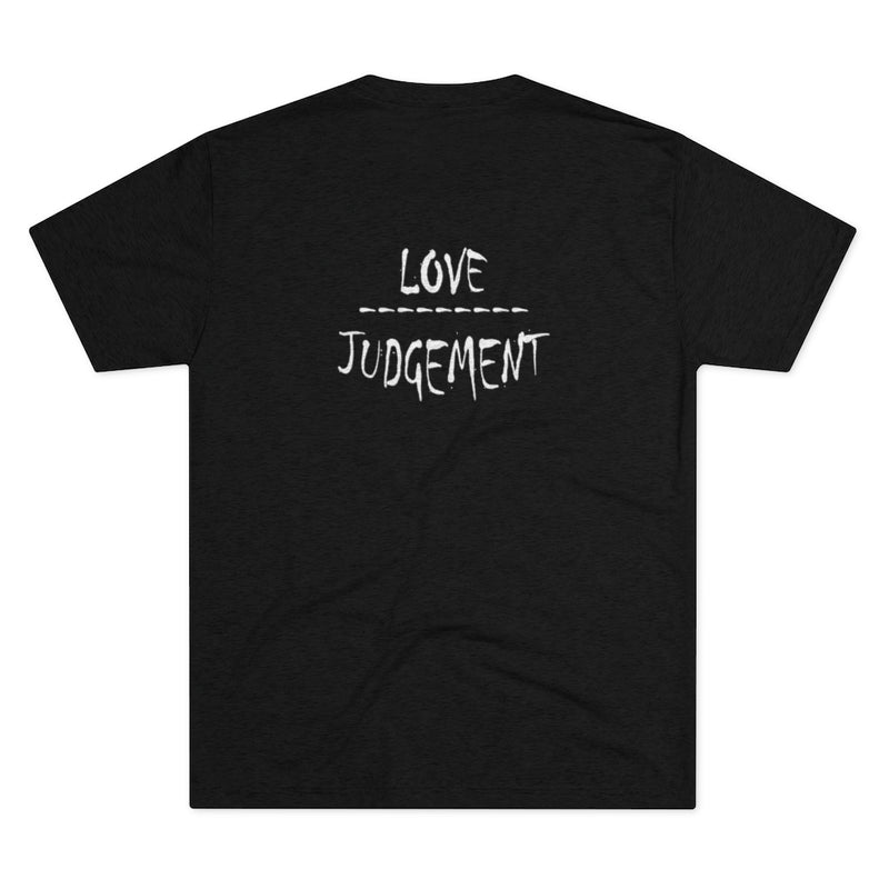 Men's Tri-Blend Love over Judgement Crew Tee